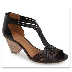 NWT Clarks Ranae Monique Black Leather Sandals